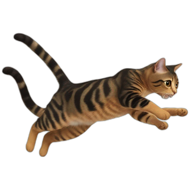 Jumping cat emoji