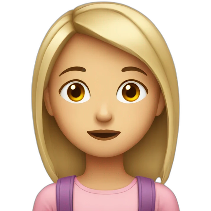 Girl bored emoji