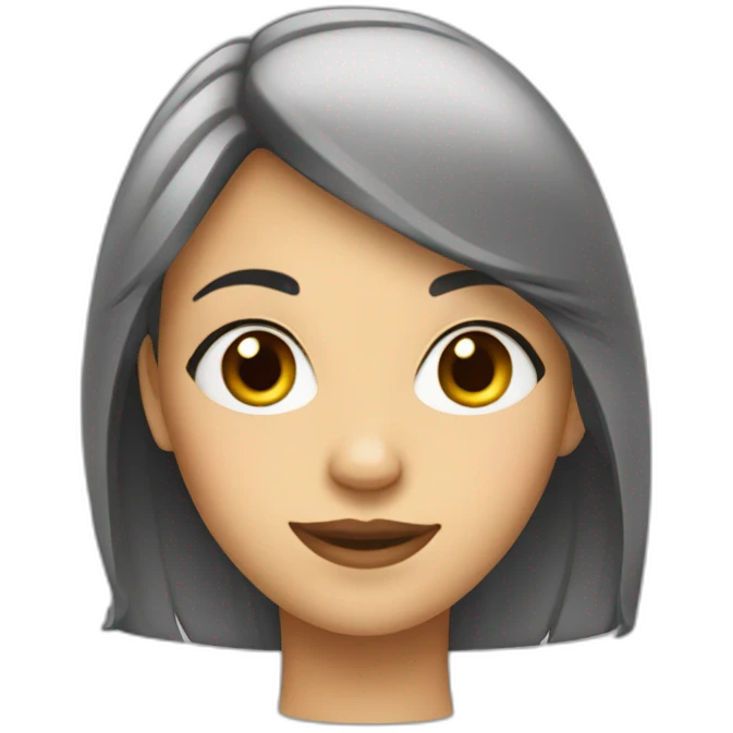 Une fille emoji