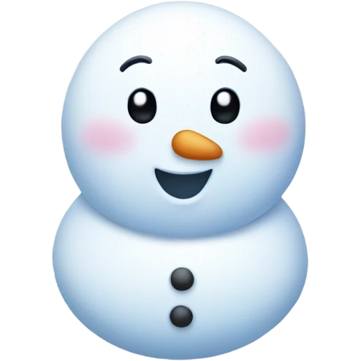 Snowlady blushing emoji