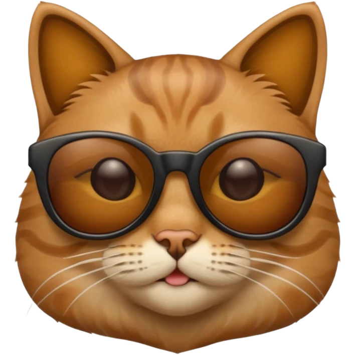 Cat wearing sunglasses emoji