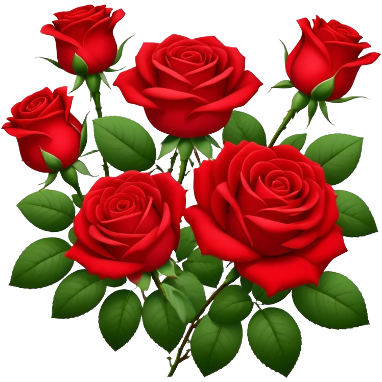 Red roses emoji