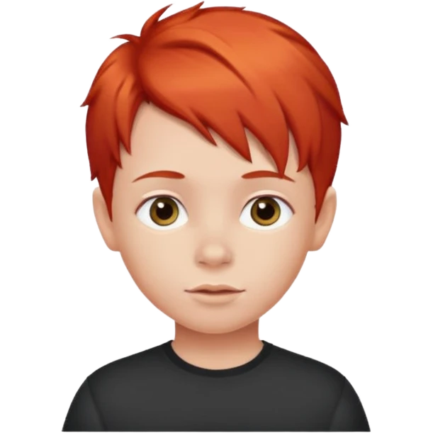 child with red hair emoji