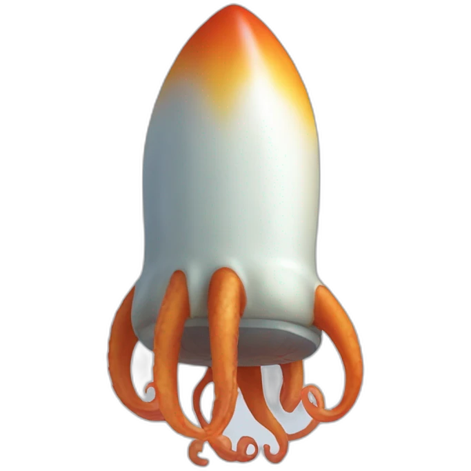 Rocket squid emoji