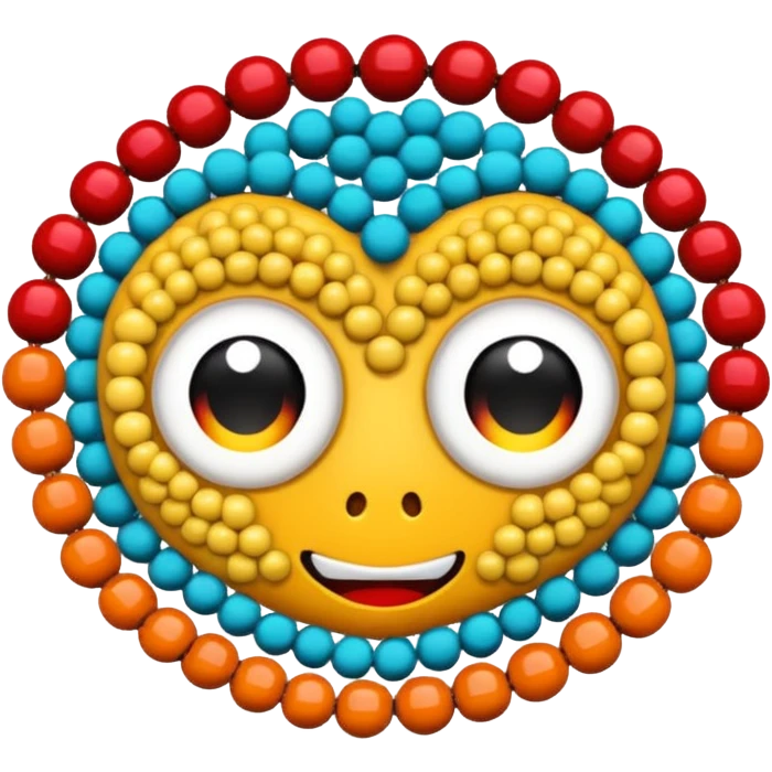 Crochet with beads emoji
