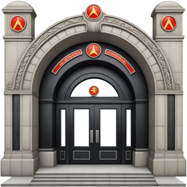 Soviet metro station entrance emoji