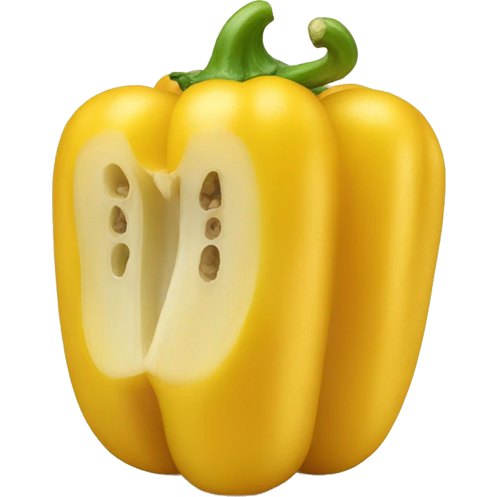 Yellow bell pepper emoji