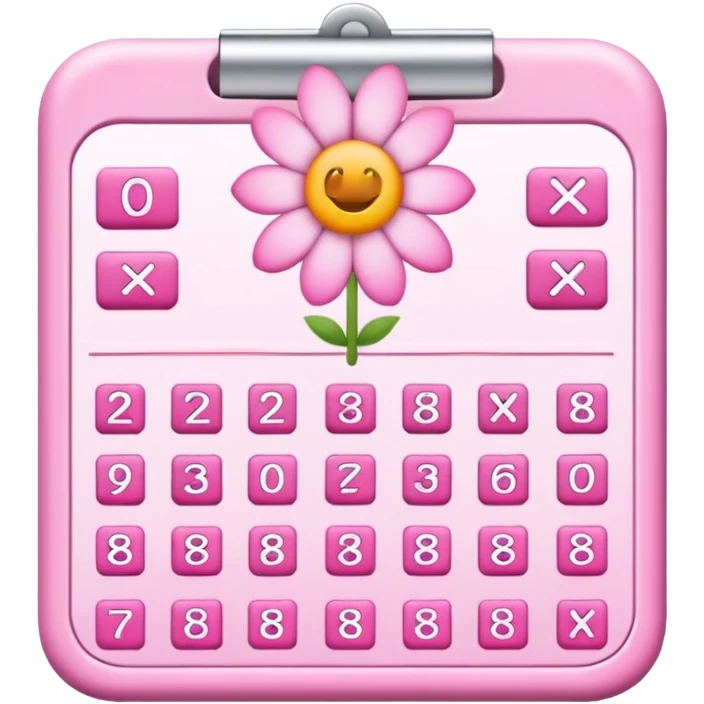 habit tracker cute pink emoji