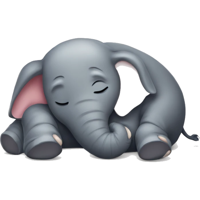 Elephant sleeping emoji