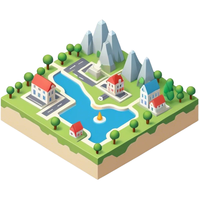 3d-isometric-map emoji