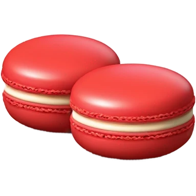 red macaroon emoji