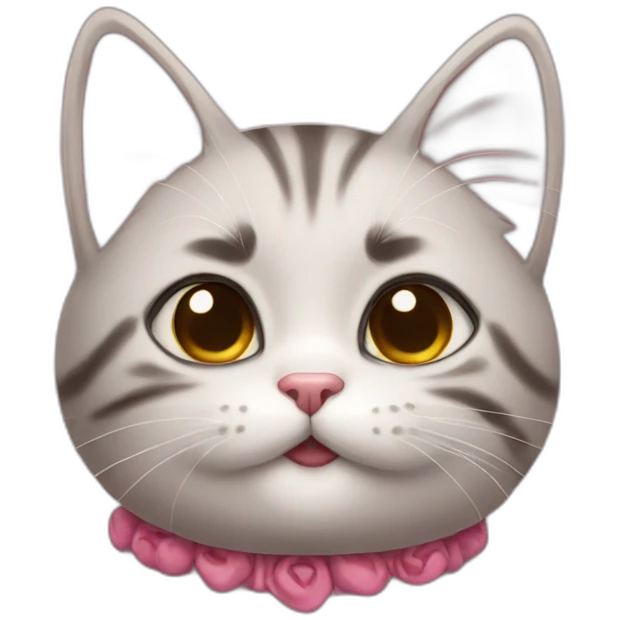 Kitty send kiss emoji