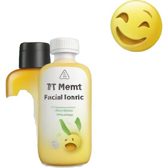 facial tonic with label emoji