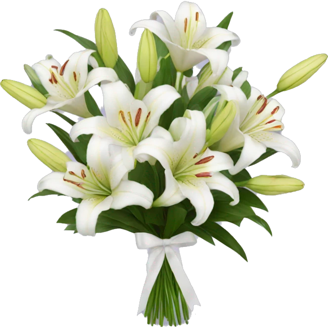 lilies bouquet emoji