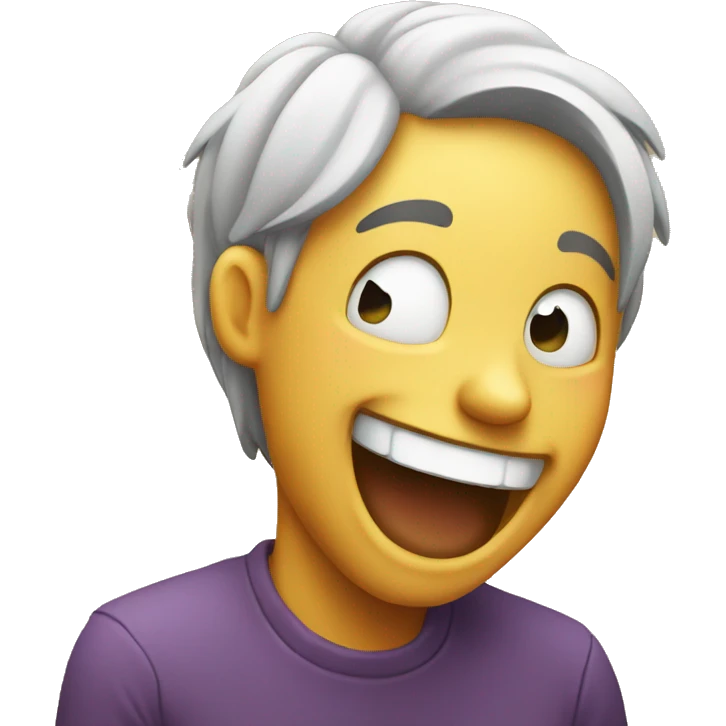 Emoji laughing through the pain emoji