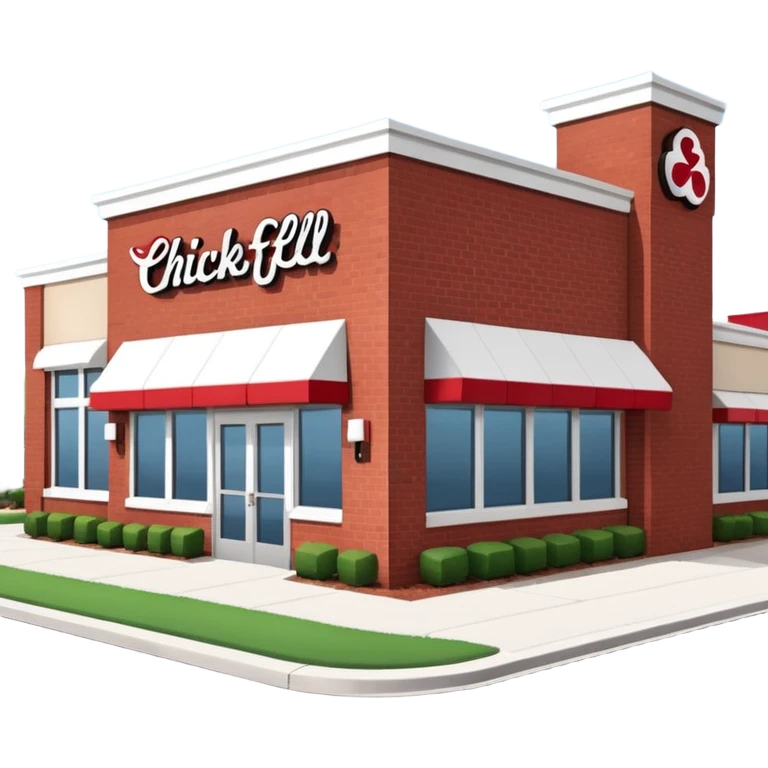 Chick-fil-a building emoji
