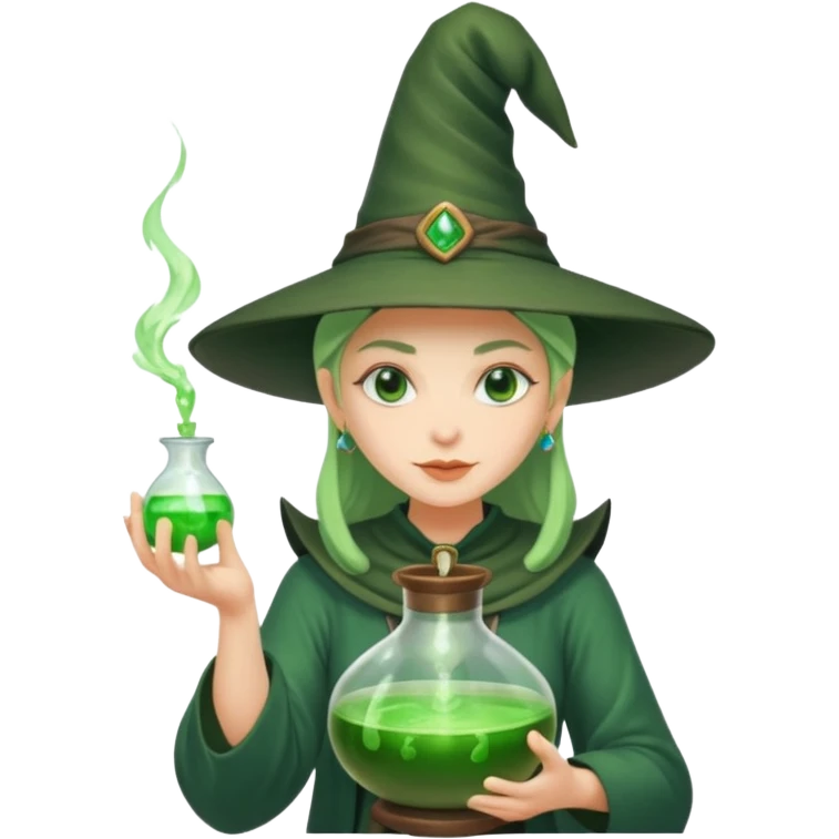 green witch cooking potion emoji