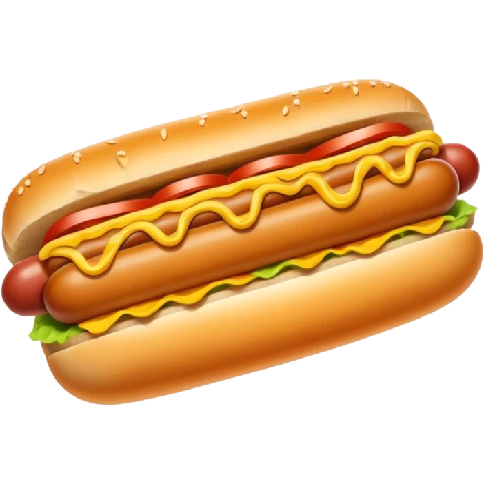 Hot dog emoji