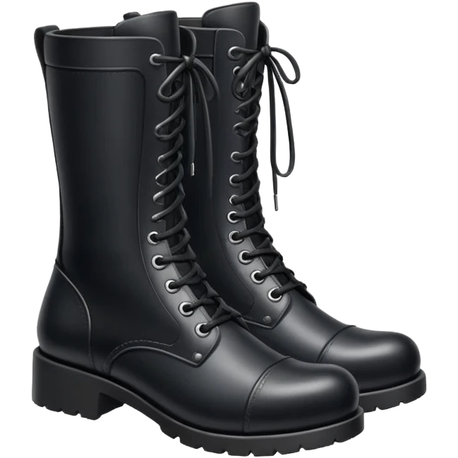 Black boots emoji
