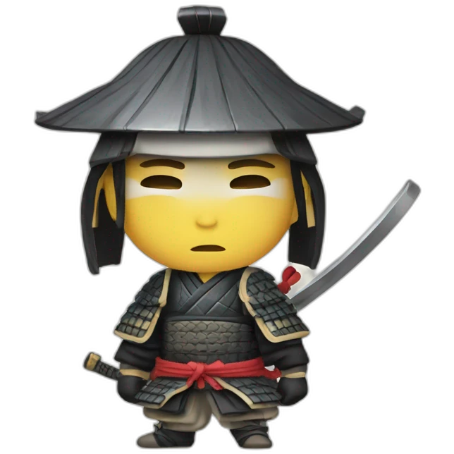 Japanese samurai tear emoji