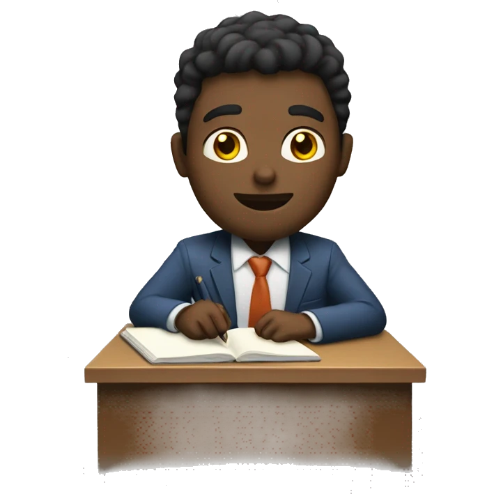 Man studing  emoji