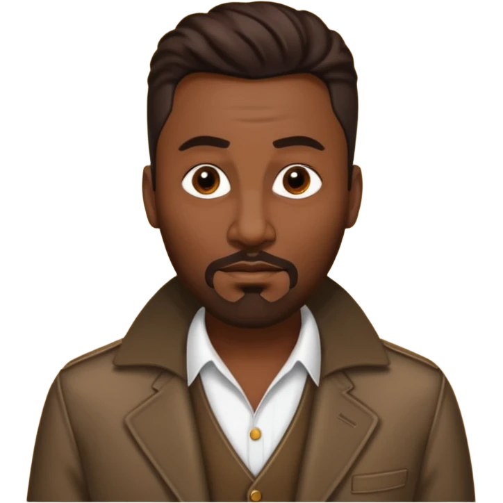 Big Daddy Kane with dark brown hair emoji
