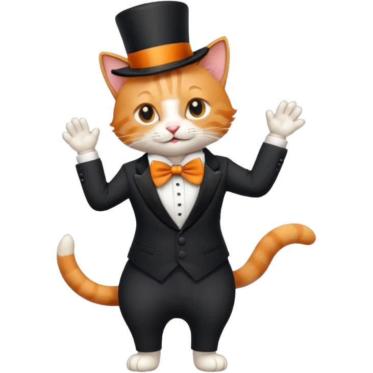 Dans eden kedi emoji