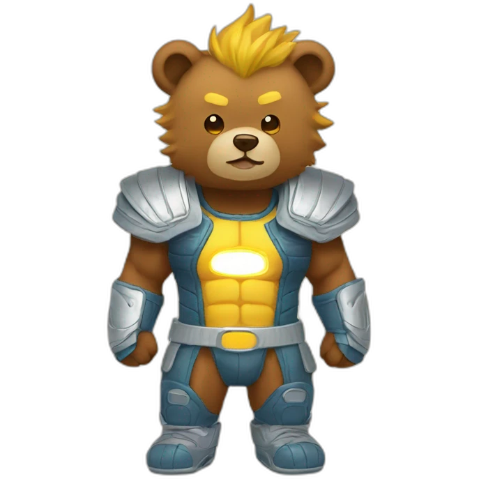 Super sayan bear emoji