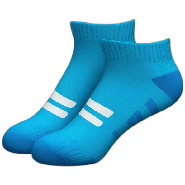 Blue adidas socks emoji