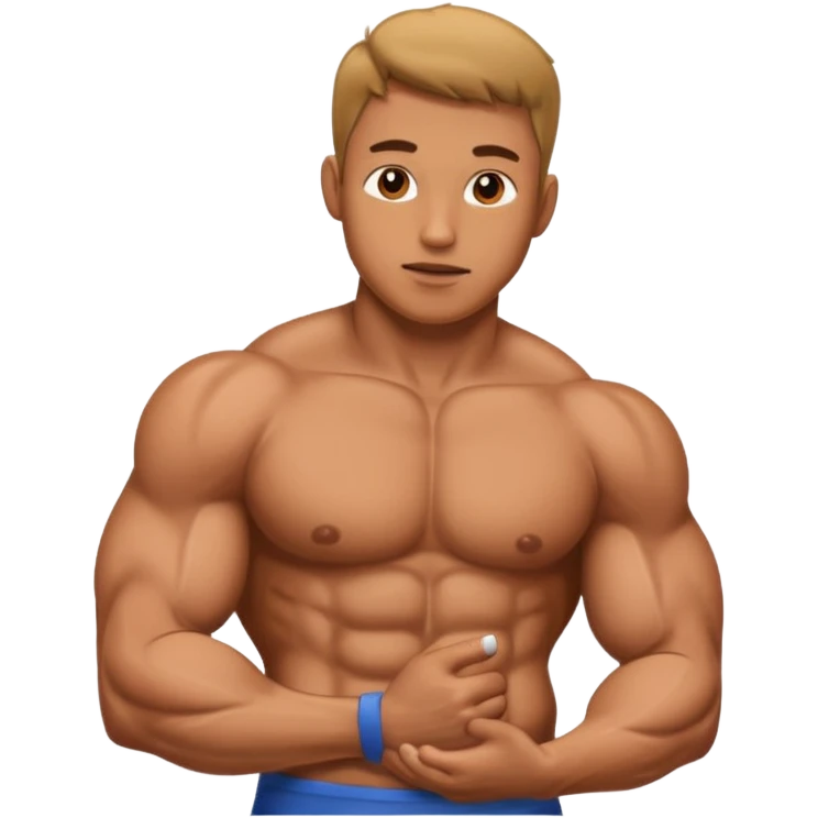 A dick on a man emoji