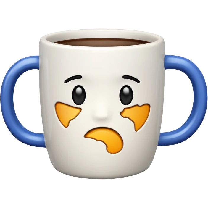 cracked mug no face emoji