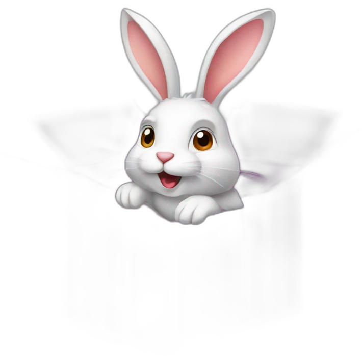 rabbit from gift box emoji