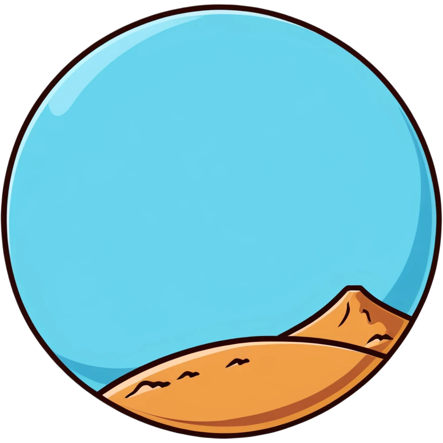 desert planet with spice harvester from Dune emoji