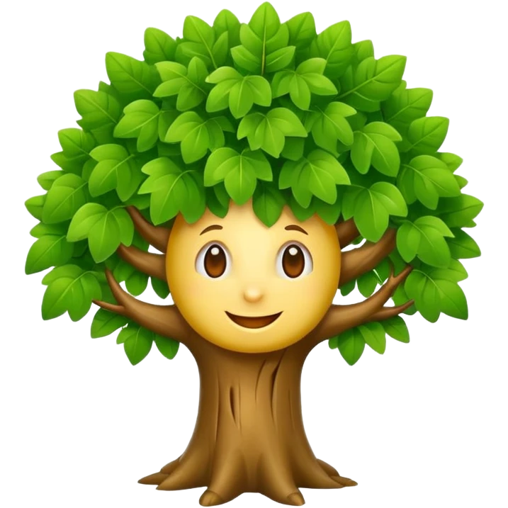 Happy tree emoji