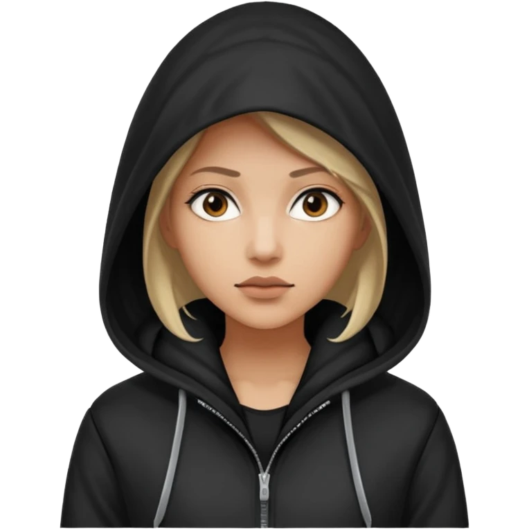 Hooded Street Walker woman  emoji