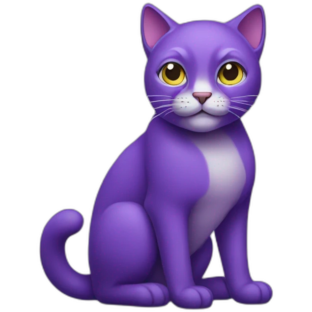 big purple cat emoji