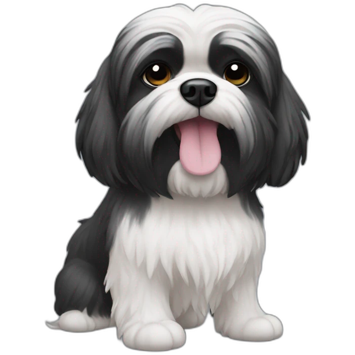 black shitzu emoji