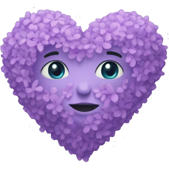 lilac heart emoji