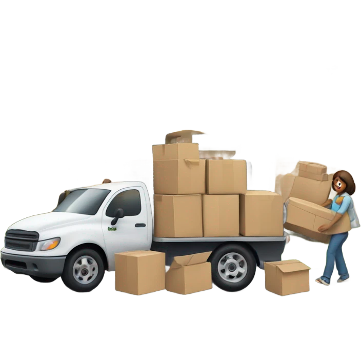 Moving house emoji