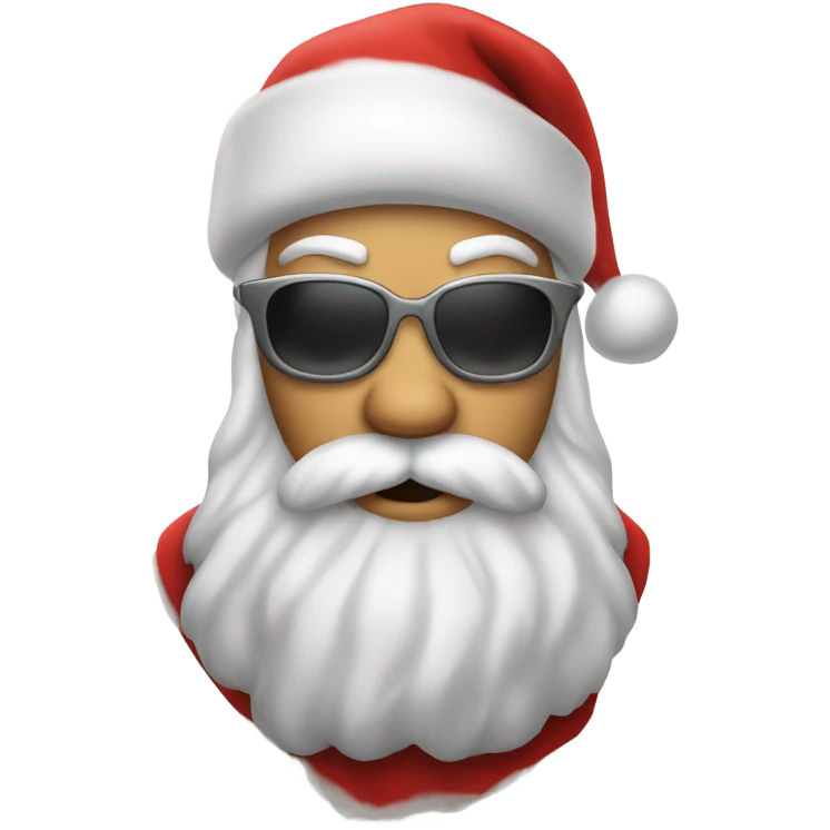 Cool Santa emoji