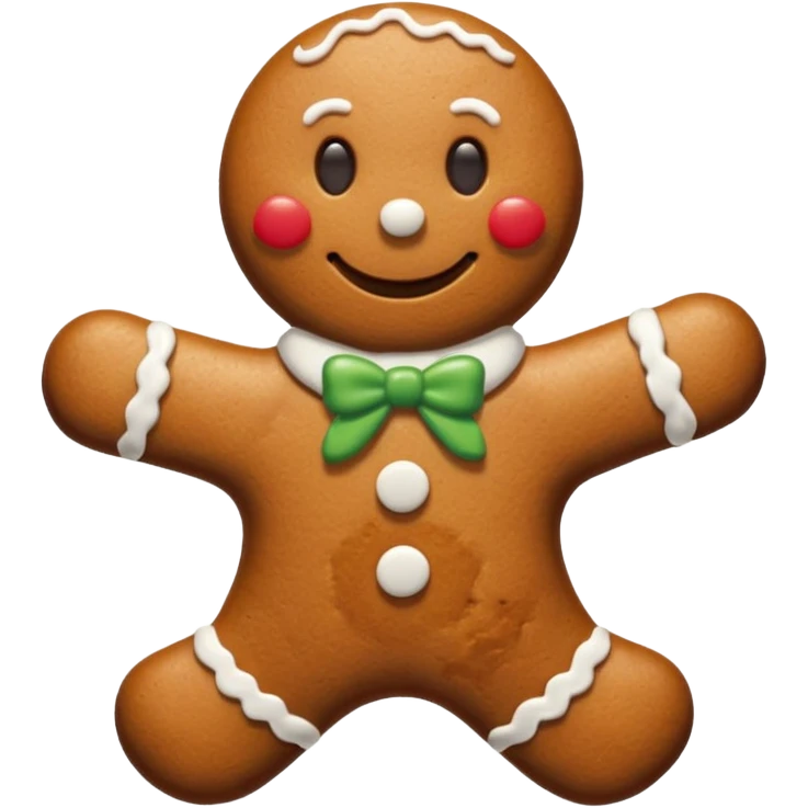 gingerbread man emoji