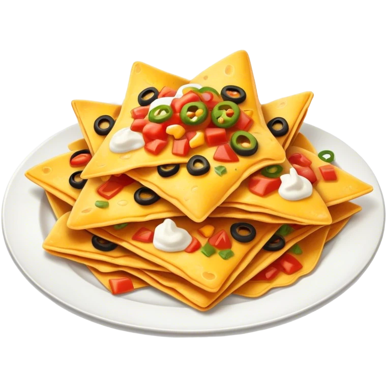 plate of nachos in the microwave emoji