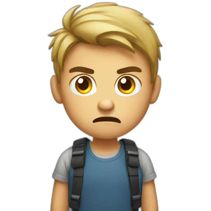 boy angry emoji