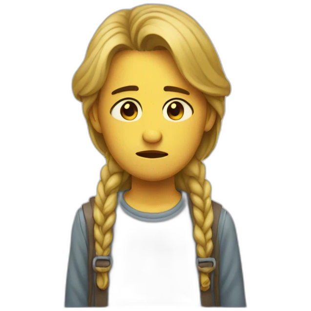 Triste lloroso emoji
