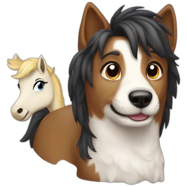 Dog and pony emoji