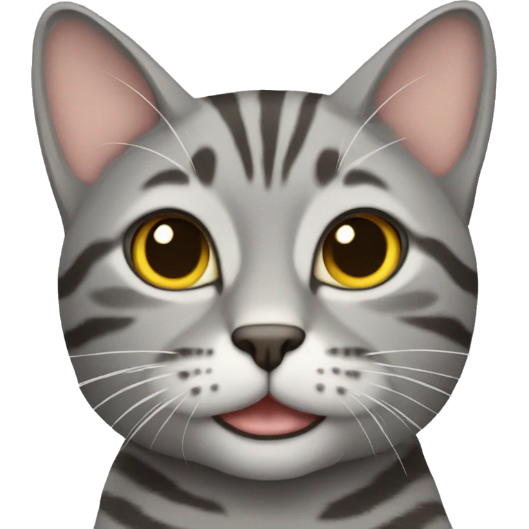 gray tabby cat emoji