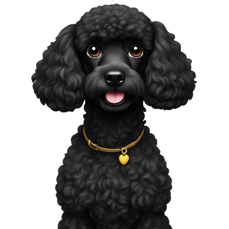 Black poodle emoji