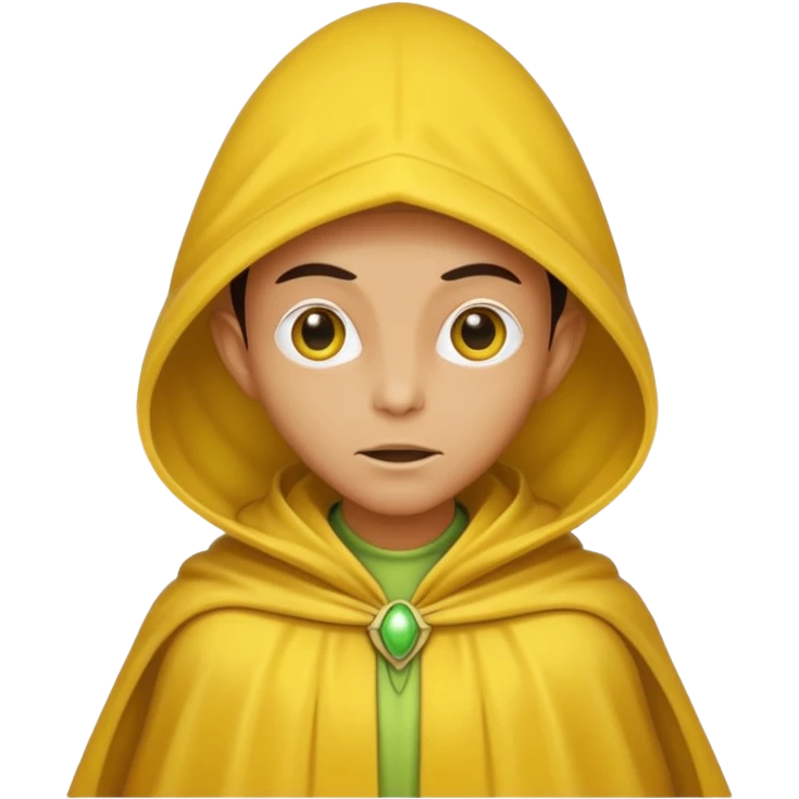 alien with yellow cloak emoji