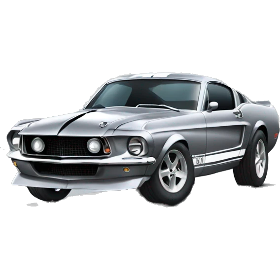 Grey Mustang GT500 emoji