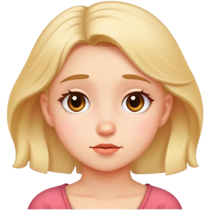 Bashful girl emoji